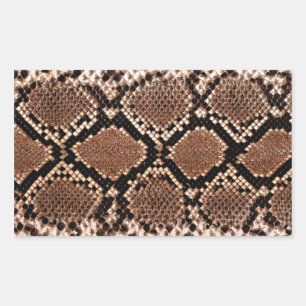 Western Diamondback Rattlesnake Skin Rectangular Sticker