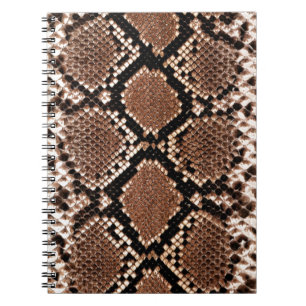 Western Diamondback Rattlesnake Skin Spiral Notebook