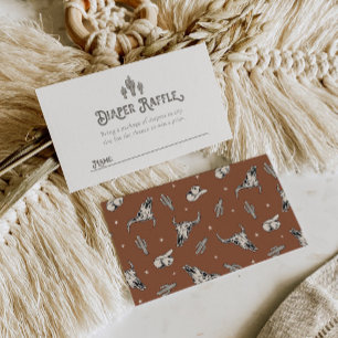 Western Diaper Raffle Cards