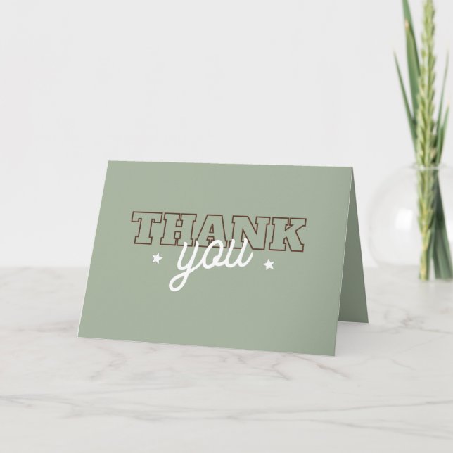 Western Dirty Thirty Cowgirl 30th Birthday Party Thank You Card (Front)