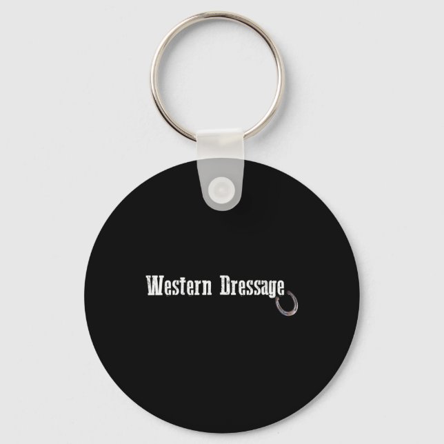 Western Dressage3  Key Ring (Front)
