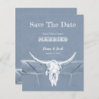 Western Dusty Blue White Rustic Distressed Budget