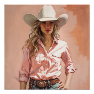 Western Elegance: Cowgirl Wall Art