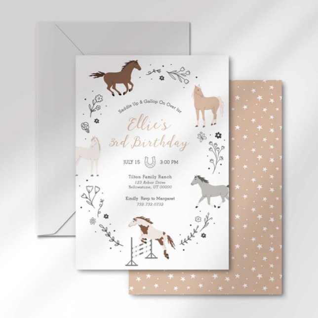 Western Equestrian Birthday Invitation (Creator Uploaded)