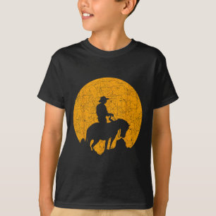 Western Equestrian Gift Texas Horseback Riding Sun T-Shirt