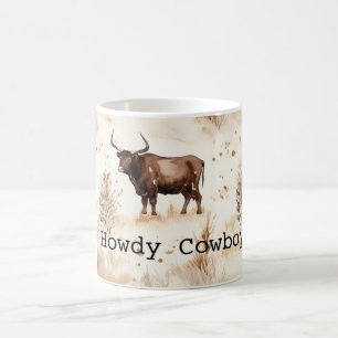Western Farm Animal Highland Cow Coffee Mug