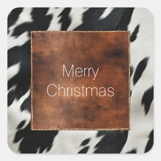 Western Farm Cowhide  Square Sticker (Front)