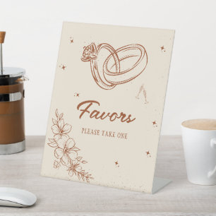 Western Favours Bridal Shower Party Sign
