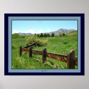 Western Fence Photo Poster by gretchen