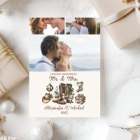 Western First Christmas As Mrs and Mr 3 Photo