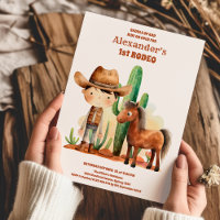 Western First Rodeo Wild West Cowboy 1st Birthday