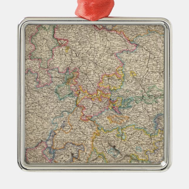 Western Germany Metal Tree Decoration (Front)