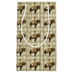 Western Gift Bag Vintage Cowboy