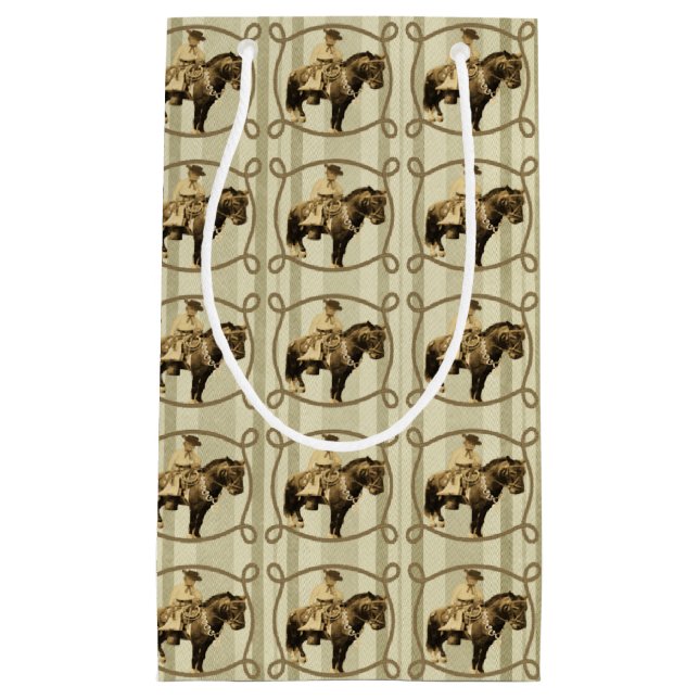 Western Gift Bag Vintage Cowboy (Front)