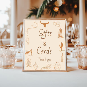 Western Gifts and Cards Bridal Shower Sign