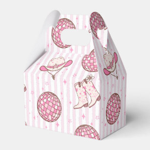 Western girl Cowboy Disco pink Favour Box