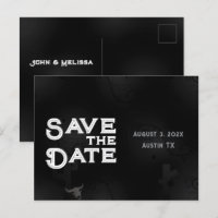 Western Gothic Save the Date Postcard