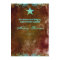 Western Graduation Announcement Blue Brown Star
