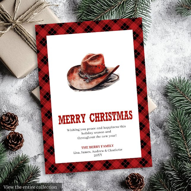 Western greeting card rustic buffalo tartan (Western greeting card rustic buffalo tartan

)