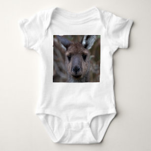 Western Grey Kanagroo Joey Baby Bodysuit