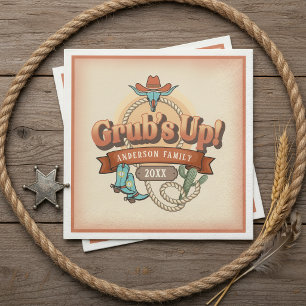 Western Grubs Up Family Reunion ID1318 Napkin
