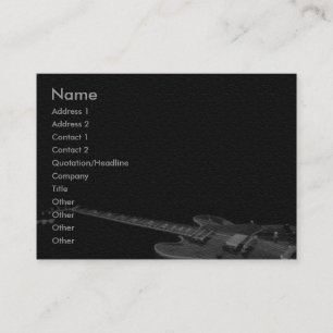Western Guitar Business Card