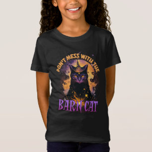 Western Halloween Don't Mess With The Barn Cat T-Shirt