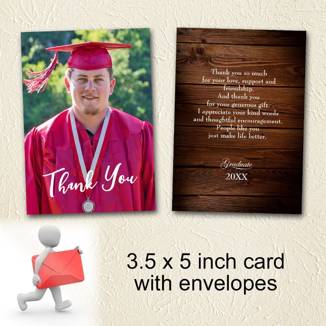 Western Hat - Lasso Graduation Thank You card (Creator Uploaded)