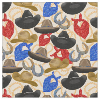 Western Hats and Scarves Fabric