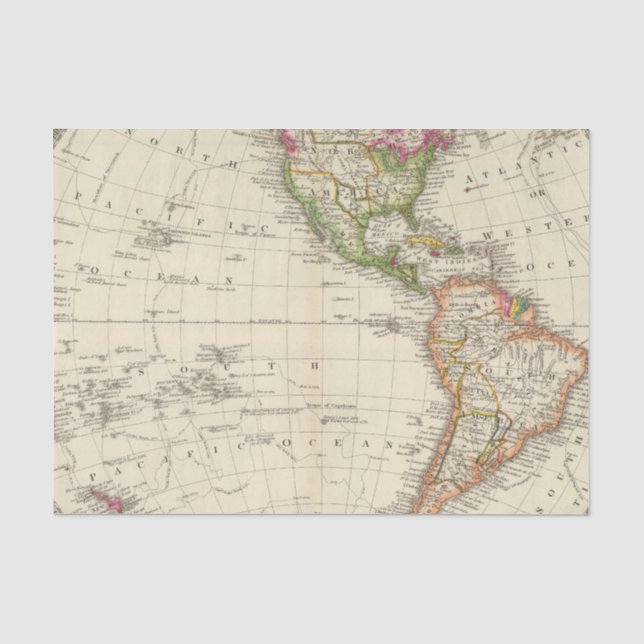 Western Hemisphere 13 Tissue Paper (Front)