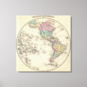 Western Hemisphere 2 Canvas Print