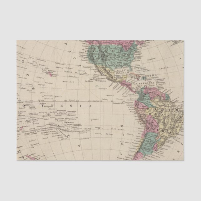 Western Hemisphere 2 Tissue Paper (Front)
