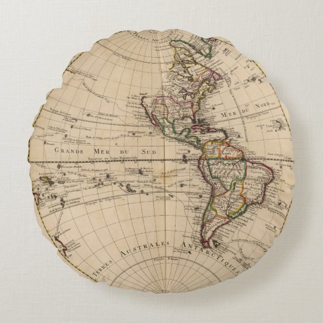 Western Hemisphere 3 Round Cushion (Front)