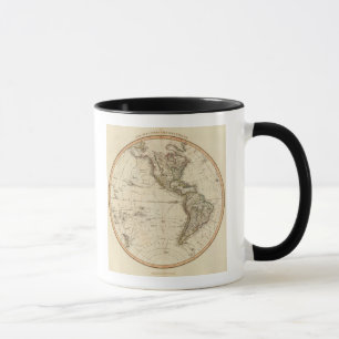 Western Hemisphere Circular Map Mug