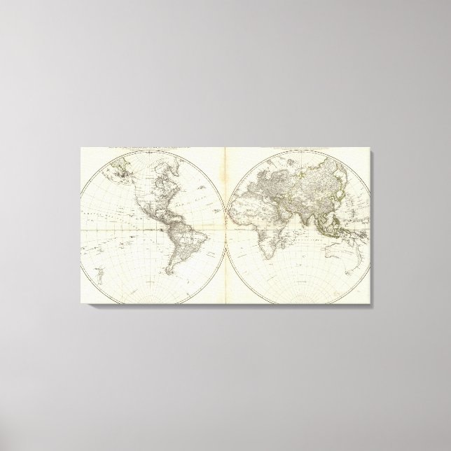 Western Hemisphere or New World Canvas Print (Front)