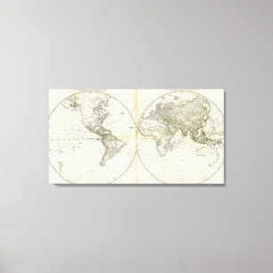 Western Hemisphere or New World Canvas Print