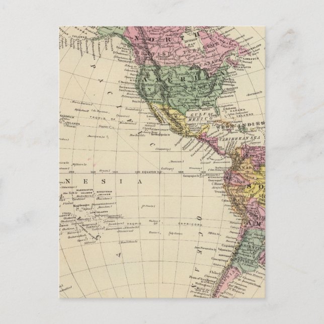 Western Hemisphere Postcard (Front)