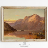 Western Highland Landscape Vintage Ranch Painting