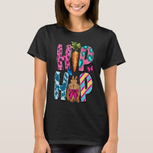 Western Hip Hop Bunny And Carrot Happy Easter Day T-Shirt