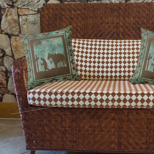 Western Home Decor Cowboy Prayer Pillow (Creator Uploaded)