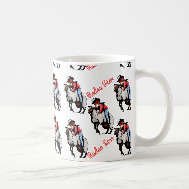 Western Home Decor Mutton Busting Cup Mug (Right)