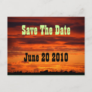 Western Horizon Save The Date Postcard