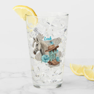 Western Horse Glass