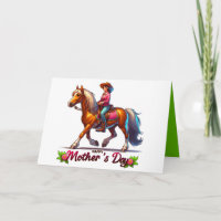 Western Horse Happy  Mother's Day 5 Custom