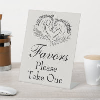 Western Horse Rustic Country Wedding Favour
