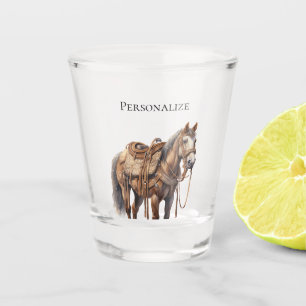 Western Horse Shot Glass