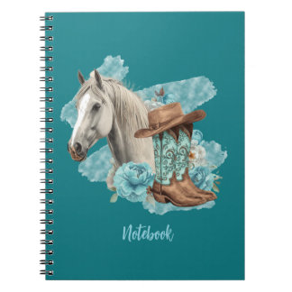Western Horse Spiral Note Book