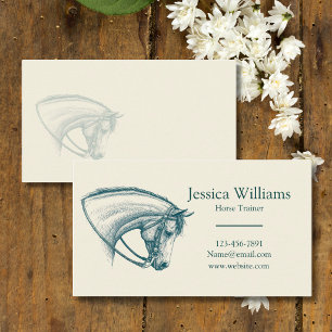 Western Horse Training Business Cards
