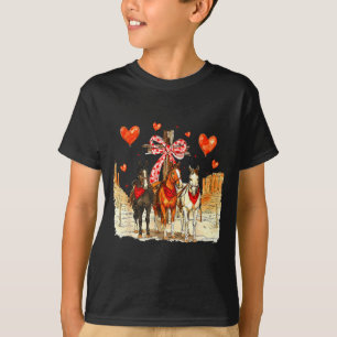 Western Horse Valentine Funny Western Valentines D T-Shirt