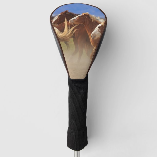 Western Horses Golf Head Cover (Front)